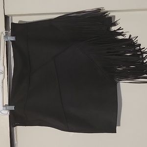 Mini Side Fringe Skirt